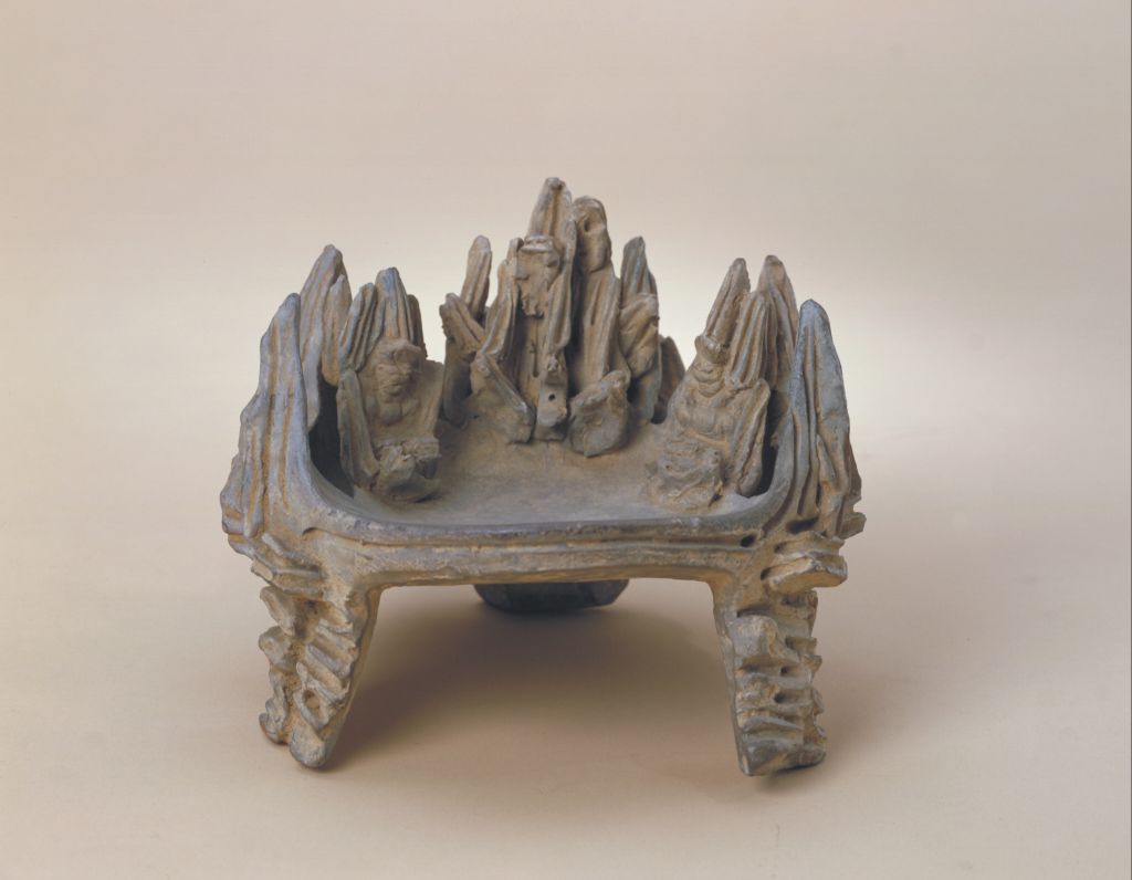 图片[1]-Twelve Peaks Pottery Inkstone-China Archive